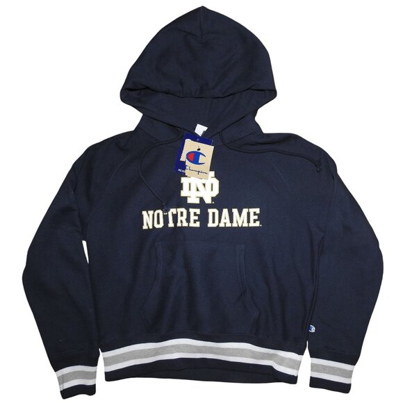 NWT Notre Dame Fighting Irish Champion Reverse Weave Cropped Hoodie Small - Picture 1 of 9